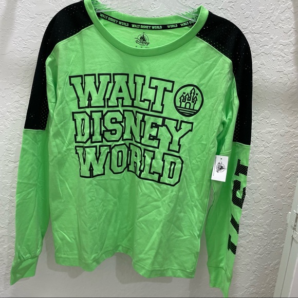 Lime Green Disney World Long-Sleeve Shirt with Mesh - “I Was There” Capsule - Picture 7 of 11